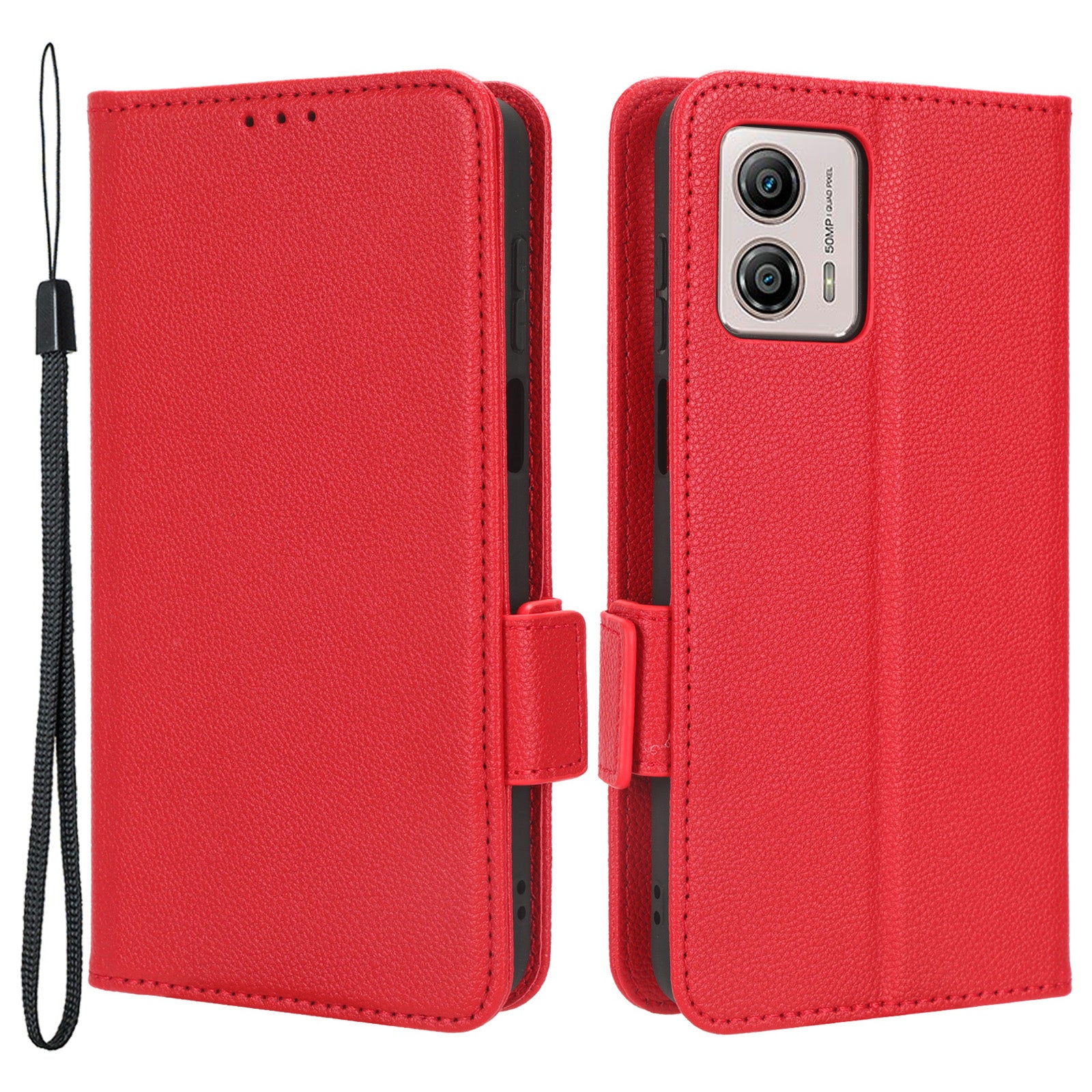 For Motorola Moto G73 5G PU Leather Dual Magnetic Clasp Phone Cover Wallet Stand Litchi Texture Phone Case For Motorola Moto G73 5G PU Leather Dual Magnetic Clasp Phone Cover Wallet Stand Litchi Texture Phone Case